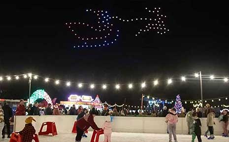 christmas in the park drone show